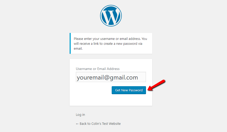 wordpress admin mail